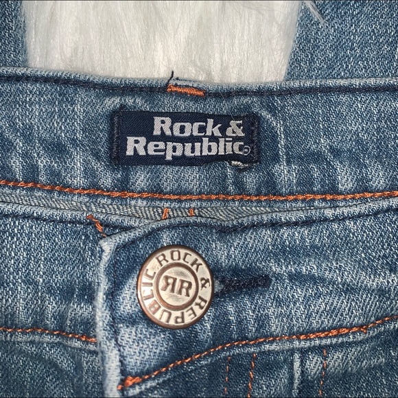 Rock & Republic size 27 bootcut jeans H08 - Picture 3 of 6